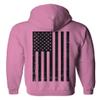0021. Vintage American Flag United States of America Military us USA Patriotic Style Sweatshirt Pullover Hoodie (Pink, Medium) view 3