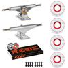 INDEPENDENT Skateboard Package 144 Trucks Ricta Clouds 57mm 86a Wheels Reds view 1