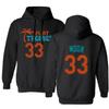KINGS SPORTS Flint Tropics Jackie Moon 33 Semi Pro Basketball Men's Hoodie Sweatshirt (Black,4XL) view 1