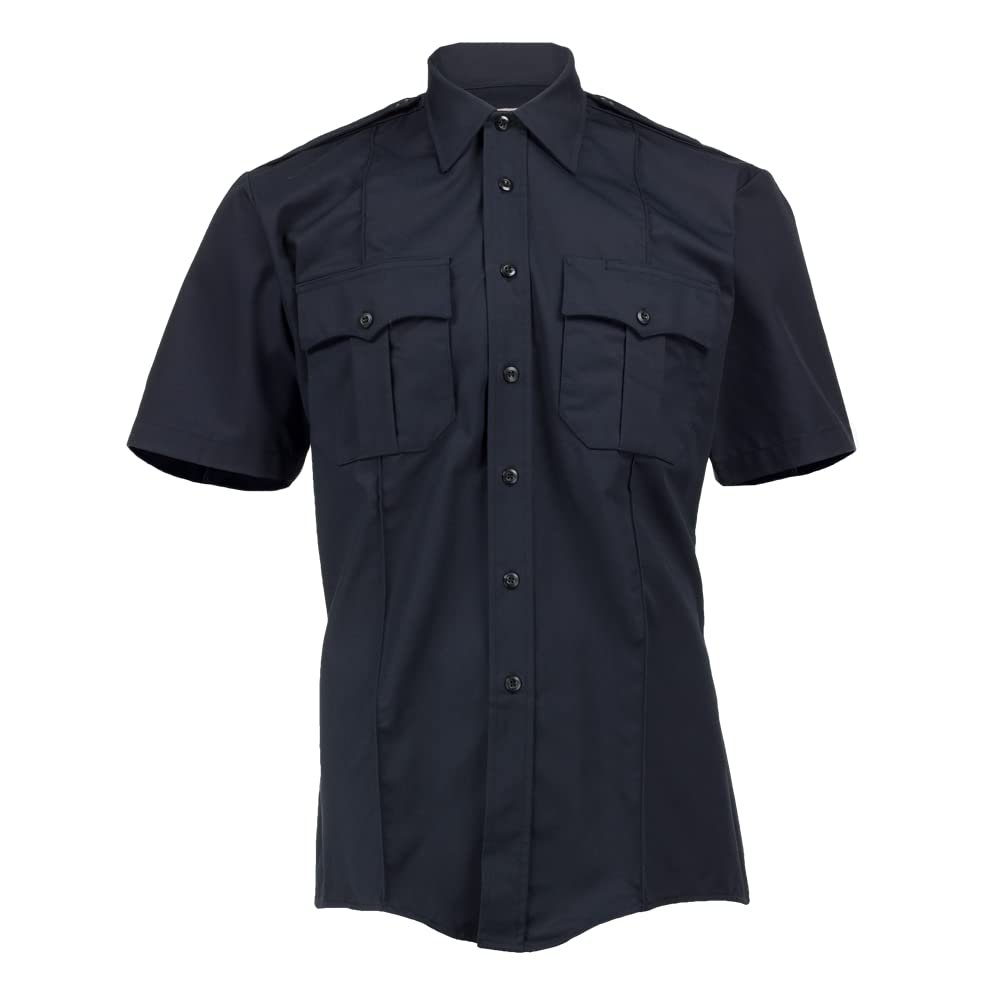 Elbeco Tek3 Short Sleeve Poly/Cotton Twill Shirt, Navy - G934-XL
