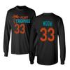KINGS SPORTS Flint Tropics Jackie Moon 33 Semi Pro Basketball Men's Long Sleeve T Shirt (Black,L) view 1