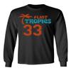 KINGS SPORTS Flint Tropics Jackie Moon 33 Semi Pro Basketball Men's Long Sleeve T Shirt (Black,L) view 2