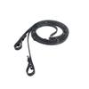 Horze Laelia Leather Reins with Stops - Black - Horse view 1