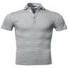 Casual Premium Quality Short Sleeve Various Style Polo Top Grey3 Size M view 1