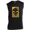 Mens Sleeveless sweat Wicking Muscle Performance T-Shirts American skull Design XS-4XL view 1
