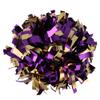 Metallic Cheerleader Cheerleading Pom Poms 6 inch 1 Pair (Purple/Gold) view 1