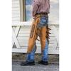 Tough 1 Premium Leather Chinks Floral Yoke Med Tan view 2
