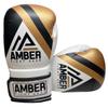 Fury Boxing Gloves - Kickboxing, Muay Thai Training Gloves, Sparring Punching Bag Mitts, Durable PU, Shock-Absorbing Foam Core, Non-Slip Wrist Support, Multi-Sport Glove, 16oz, Gold/Black view 1