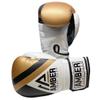Fury Boxing Gloves - Kickboxing, Muay Thai Training Gloves, Sparring Punching Bag Mitts, Durable PU, Shock-Absorbing Foam Core, Non-Slip Wrist Support, Multi-Sport Glove, 16oz, Gold/Black view 3
