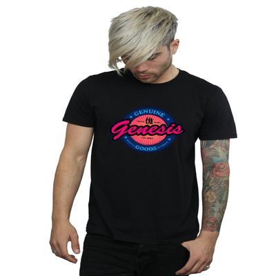 Absolute Cult Genesis Men's Neon Logo T-Shirt Small Black