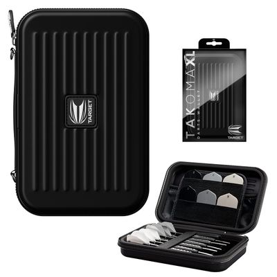 Target Darts Takoma XL Darts Wallet Case, Black  Holds 6 Darts, Protective EVA Holder with Double Zip Lock Pouches  Professional Dart Accessories