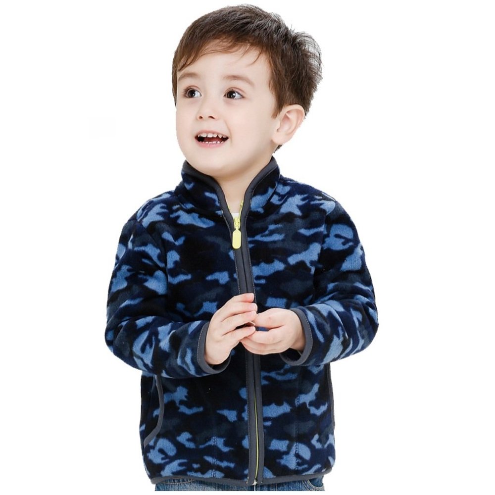 Stesti Winter Jacket for Toddler Boys Fleece Camouflage Jacket Winter Coat for Baby Boy (8T, Camouflage 2)