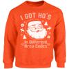 Vizor I Got Ho's In Different Area Codes Ugly Christmas Sweatshirt Xmas Sweater Orange 4XL view 1