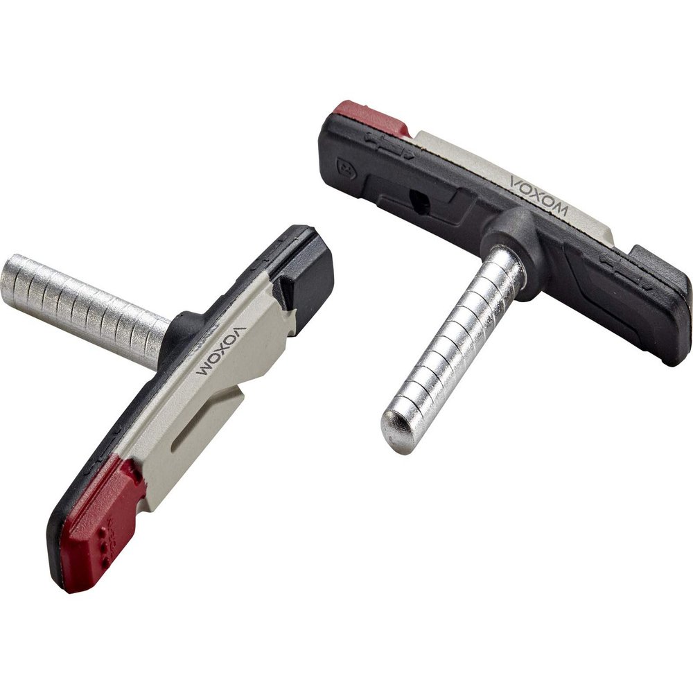 Voxom Brake Shoes Mtb BRS22 Cartridge, Set of 2 Cantilever Triple Color 718000136 Brake Pad Cycle Component  Black, Standard