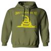 0024. American Don't Tread ON ME Military Combat United State Patriotic Style Sweatshirt Pullover Hoodie (Olive, X-Large) view 1