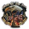 Collectible Patriotic Decals (4in,12pack), Share Your Support with Our Vinyl Home of The Free Because of The Brave Stickers for Your Home, Car, Cases and More, Souvenir Gifts for Patriotic Americans view 1