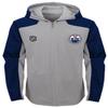 NHL Edmonton Oilers Youth Boys"Delta" Full Zip Jacket, Medium(5-6), Magenta Pique Heather view 1