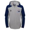 NHL Edmonton Oilers Youth Boys"Delta" Full Zip Jacket, Medium(5-6), Magenta Pique Heather view 2