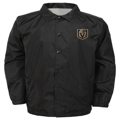 Outerstuff NHL Vegas Golden Knights Youth Boys Bravo Coaches Jacket, Large(14-16), Black