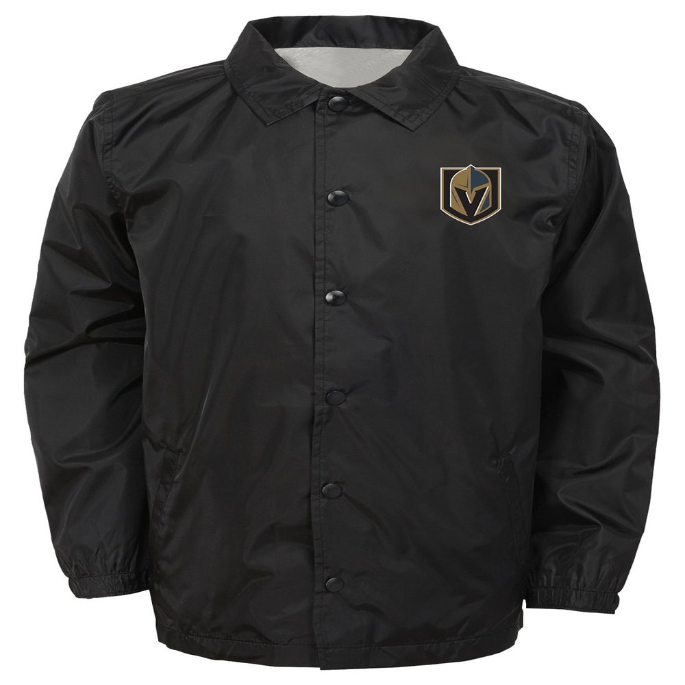 Outerstuff NHL Vegas Golden Knights Youth Boys Bravo Coaches Jacket, Large(14-16), Black