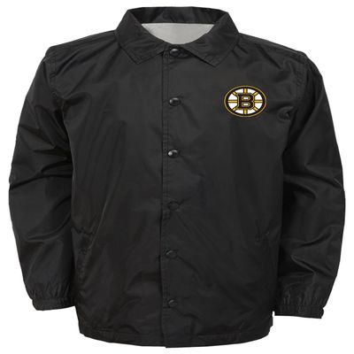 Outerstuff NHL Boston Bruins Youth Boys Bravo Coaches Jacket, Large(14-16), Black