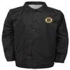 Outerstuff NHL Boston Bruins Youth Boys Bravo Coaches Jacket, Large(14-16), Black view 1