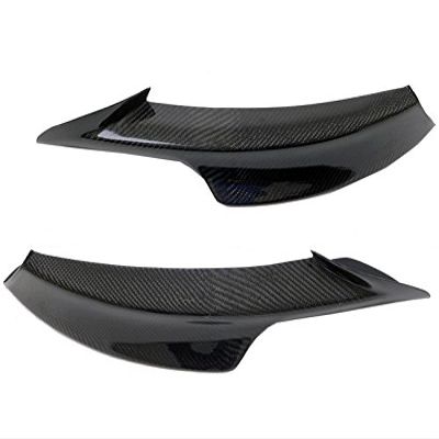Eppar New Carbon Fiber Front Lip Spoiler 2PCS (Only for M-Tech Bumper) Compatible with BMW 3 Series E90 2005-2008 318i 320i 325i 330i 335i