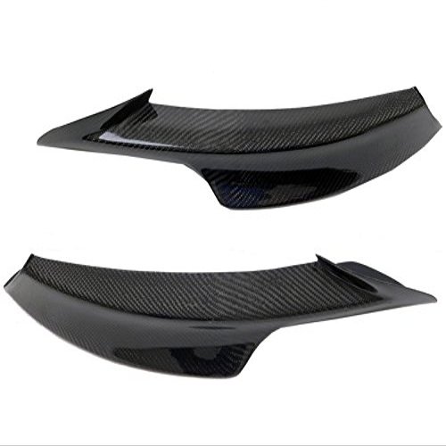 Eppar New Carbon Fiber Front Lip Spoiler 2PCS (Only for M-Tech Bumper) Compatible with BMW 3 Series E90 2005-2008 318i 320i 325i 330i 335i