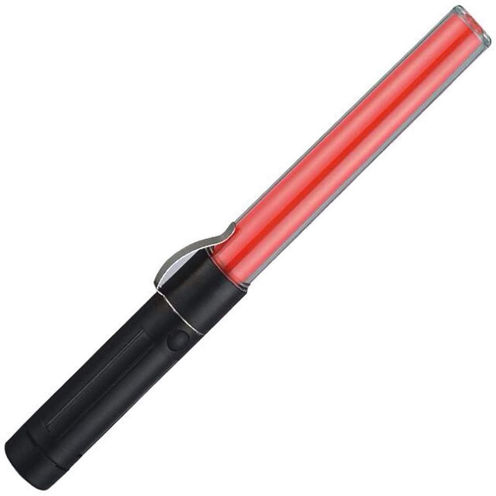 SAMDO 11.0 inch Magnet Wand Baton Traffic Control Road Safety Lamp Military Survival LED Light Stick (Red)
