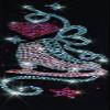 Ice Fire Polartec Figure Skating Pants Skate with Heart Design (Adult Medium) view 2
