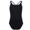 Freebily Kids Girls Double Straps Sleeveless Gymnastic Ballet Leotard Jumpsuit Athletic Dance Clothes Tank Tops Outfits Black A 10-12 Years view 1