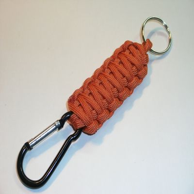 RedVex King Cobra Style Carabiner Key Fob/Keychain - Aluminum Carabiner - (Qty1) - Choose Your Color and Size (12 inch, Burnt Orange)