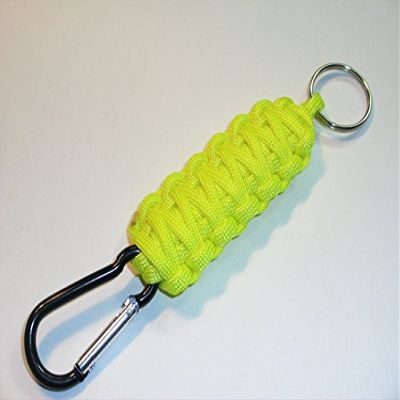 RedVex King Cobra Style Carabiner Key Fob/Keychain - Aluminum Carabiner - (Qty1) - Choose your Color and Size (12 inch, Yellow)