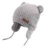 XIAOHAWANG Warm Baby Hat Cute Bear Toddler Earflap Beanie for Fall Winter (0-6 Months, A-Grey) view 1