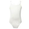 Freebily Kids Girls Double Straps Sleeveless Gymnastic Ballet Leotard Jumpsuit Athletic Dance Clothes Tank Tops Outfits Ivory A 12-14 Years view 1