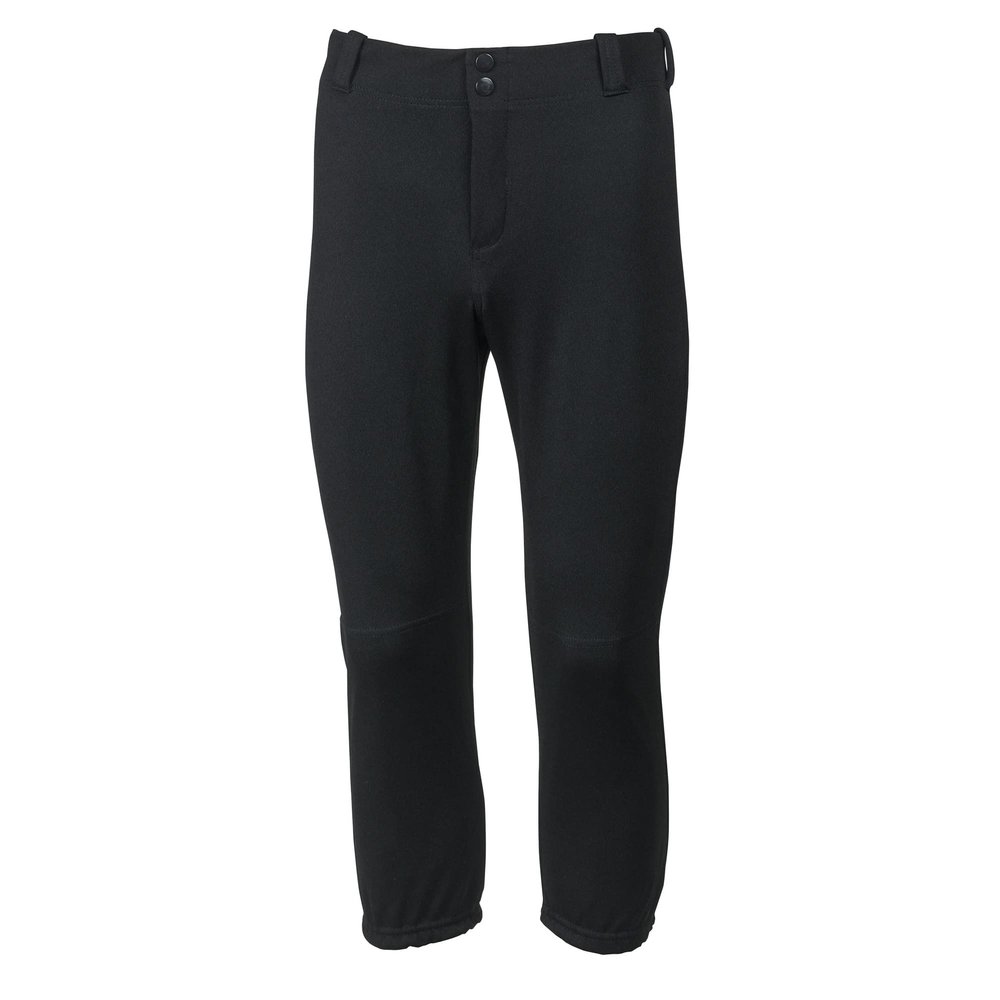 MARTIN SPORTS Low Rise Softball Pants for Women, Black, 2X-Large