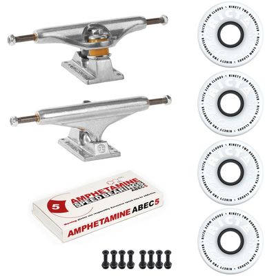 INDEPENDENT Skateboard Package 144 Trucks Ricta Clouds 52mm 92a Wheels ABEC 5