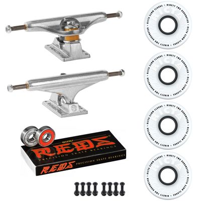 INDEPENDENT Skateboard Package 144 Trucks Ricta Clouds 52mm 92a Wheels Reds