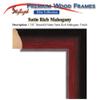 University Diploma Frame Three Certificate Holder Triple College Degree Frames 3 Document Framing Double Matted Satin Mahogany Wood Top Black Inner Maroon License Plaque Case view 2
