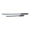 THIRD Set of Two Blades H0128C 48 cm Stainless Steel Blade, Titanium Plated Rainbow with Twisted Rope Handle, with Nylon Sheath view 2