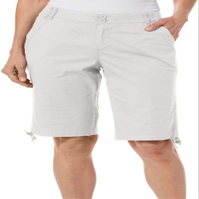 Jason Maxwell Women's Adjustable Tie Bermuda Short, Sand, 6