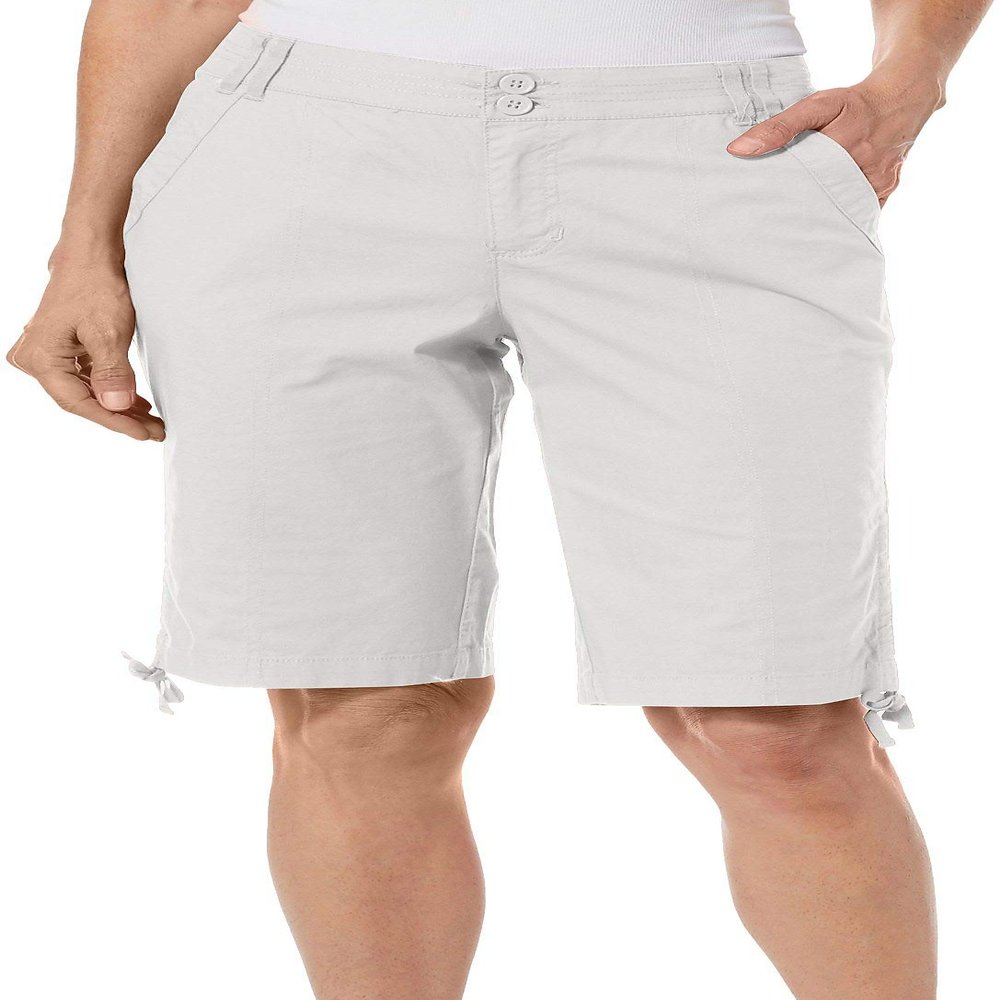 Jason Maxwell Women's Adjustable Tie Bermuda Short, Sand, 6