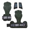 Cross Training Grips Best Gymnastics Grips Keep Your Hands Free from Blisters & Callouses Pullups Weight Lifting Chin Ups (Large 5.0"-5.50", Green Nubuck Leather) view 3