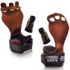 Cross Training Grips Best Gymnastics Grips Keep Your Hands Free from Blisters & Callouses Pullups Weight Lifting Chin Ups (Medium 4.25"-5.0", Brown Nubuck Leather) view 1