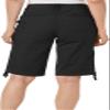 Jason Maxwell Women's Adjustable Tie Bermuda Short, Black, 14 view 2