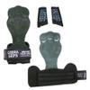 Cross Training Grips Best Gymnastics Grips Keep Your Hands Free from Blisters & Callouses Pullups Weight Lifting Chin Ups (Medium 4.25"-5.0", Green Nubuck Leather) view 3