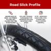 Fincci Pair 26x2.125 Bicycle Tire - Slick City 26 inch Bike Tires - 53-559 Foldable Mountain Bike Tires & Kevlar - 26 x 2.125 Wheelset for Electric, Folding Road Bikes, Bike Trainer MTB Accessories view 4