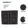 EXCELLENT ELITE SPANKER Tactical Molle Single/Double/Triple Mag Pouch for M4 M14 M16 AR15 AR10 G36 Magazine Holds 2 Mags(Black) view 4