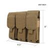 EXCELLENT ELITE SPANKER Tactical Molle Single/Double/Triple Mag Pouch for M4 M14 M16 AR15 AR10 G36 Magazine Holds 2 Mags(Coyote Brown) view 2