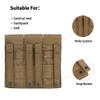 EXCELLENT ELITE SPANKER Tactical Molle Single/Double/Triple Mag Pouch for M4 M14 M16 AR15 AR10 G36 Magazine Holds 2 Mags(Coyote Brown) view 4